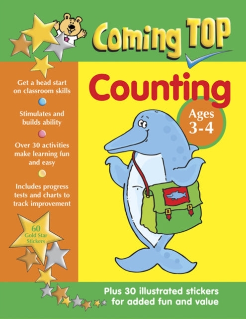 Book cover of: Coming Top: Counting - Ages 3-4. By: Sarah Eason