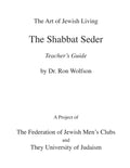 Shabbat Seder Teacher's Guide