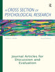 Book cover of: Cross Section of Psychological Research. By: Andrea K. Milinki