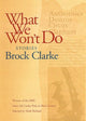 Book cover of: What We Won't Do