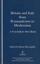 Book cover of: Britain and Italy from Romanticism to Modernism
