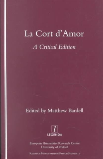 Book cover of: La Cort d'Amor. By: Matthew Bardell