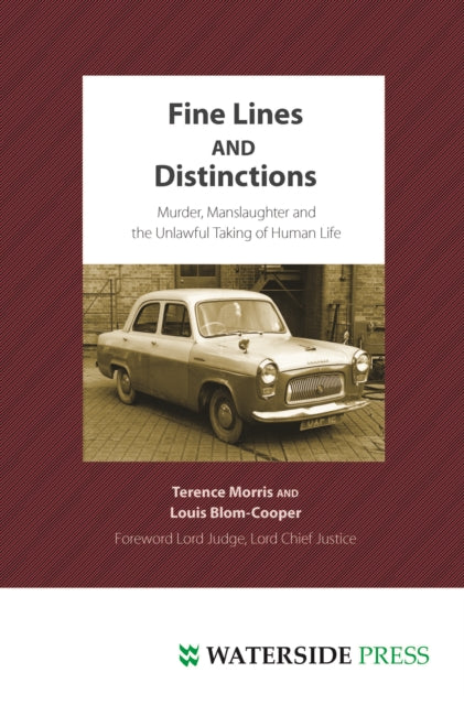 Book cover of: Fine Lines and Distinctions. By: Terence Morris