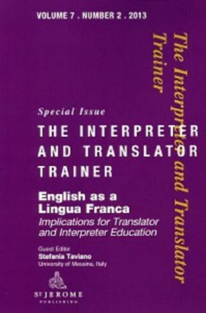 Book cover of: English as a Lingua Franca. By: Stefania Taviano