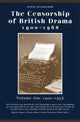 Book cover of: Censorship of British Drama 1900-1968 Volume 1. By: Steve Nicholson