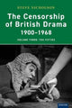 Book cover of: Censorship of British Drama 1900-1968 Volume 3. By: Steve Nicholson