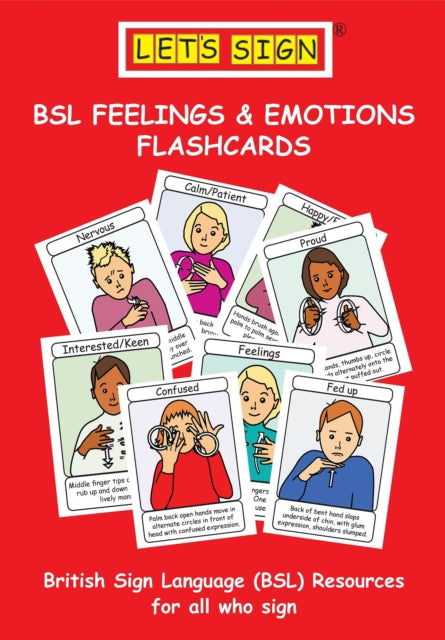 Book cover of: Let's Sign BSL Feelings & Emotions Flashcards