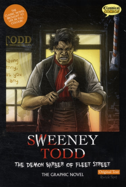 Book cover of: Sweeney Todd The Graphic Novel Original Text. By: Seán Michael Wilson