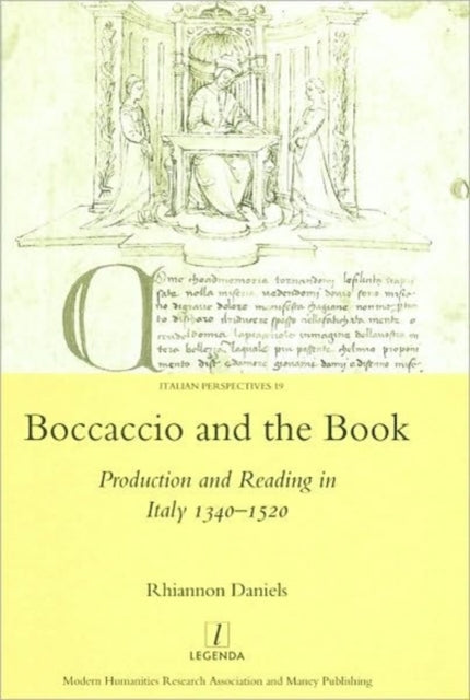 Book cover of: Boccaccio and the Book. By: Rhiannon Daniels