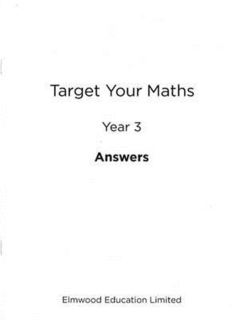 Book cover of: Target Your Maths Year 3 Answer Book. By: Stephen Pearce