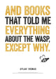 Book cover of: Dylan Thomas Print: Books That Told Me Everything