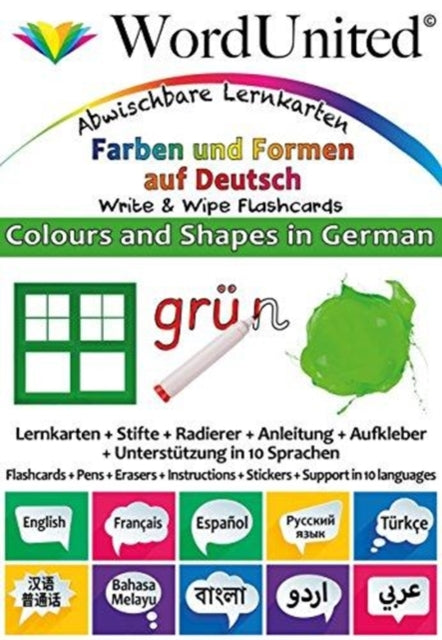 Book cover of: Colours and Shapes in German. By: WordUnited