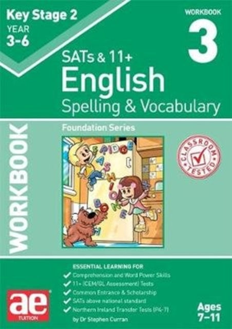 Book cover of: KS2 Spelling & Vocabulary Workbook 3