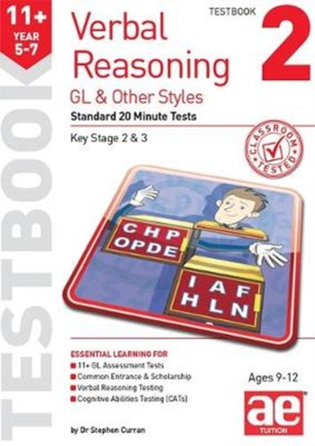 Book cover of: 11+ Verbal Reasoning Year 5-7 GL & Other Styles Testbook 2