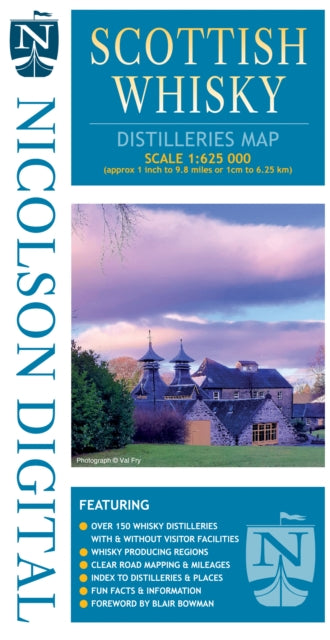 Book cover of: Nicolson Digital Scottish Whisky Distilleries Map