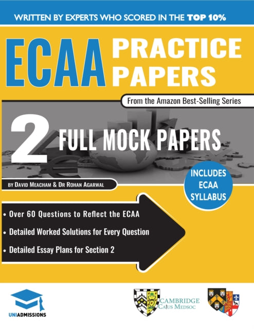 Book cover of: ECAA Practice Papers. By: Meacham, David, Agarwal, Dr Rohan