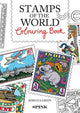 Book cover of: Stamps of the World Colouring Book. By: Rebecca Green