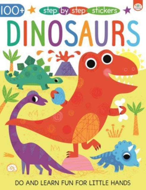 Book cover of: Step by Step Stickers Dinosaurs
