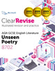 Book cover of: ClearRevise AQA GCSE English Literature: Unseen poetry