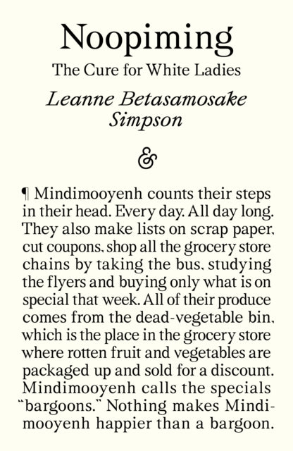 Book cover of: Noopiming. By: Leanne Betasamosake Simpson
