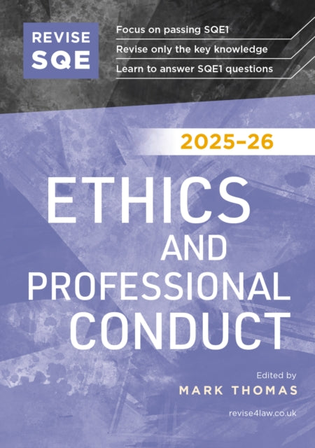 Book cover of: Revise SQE Ethics and Professional Conduct 2025/26
