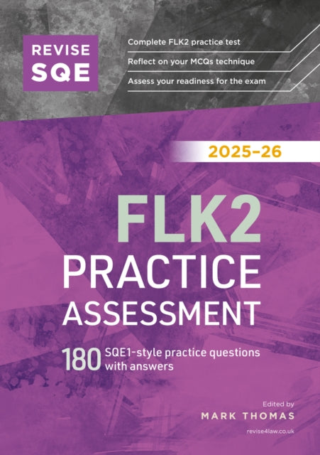 Book cover of: Revise SQE FLK2 Practice Assessment 2025/26
