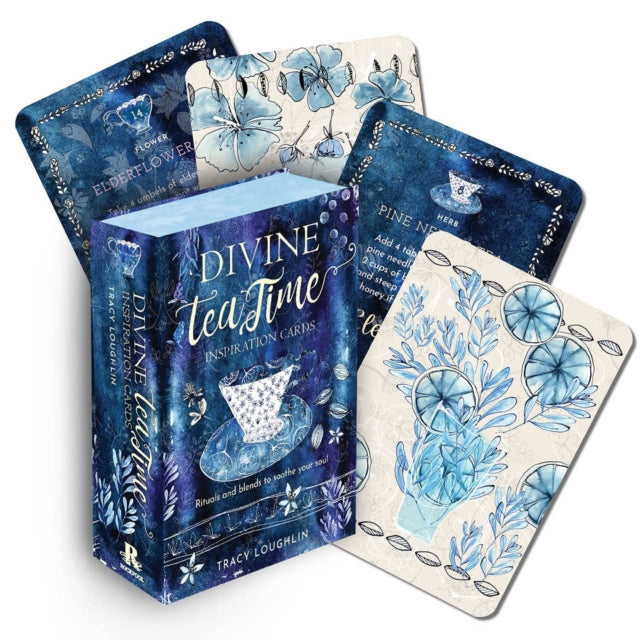 Book cover of: Divine Tea Time Inspiration Cards. By: Tracy Loughlin