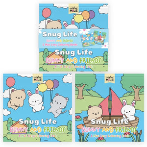 2 Pack Mini Colouring Book Snug Life Cosy Colouring Bunny and Friends