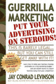 Book cover of: Guerrilla Marketing. By: Jay Conrad Levinson