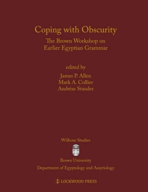 Book cover of: Coping with Obscurity. By: James P. Allen