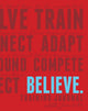 Book cover of: Believe Training Journal (Classic Red, Updated Edition). By: Lauren Fleshman