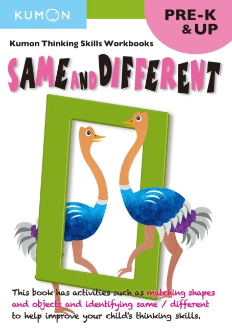 Book cover of: Kumon Pre K Same & Different. By: Kumon Publishing