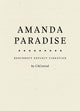 Book cover of: AMANDA PARADISE. By: CAConrad