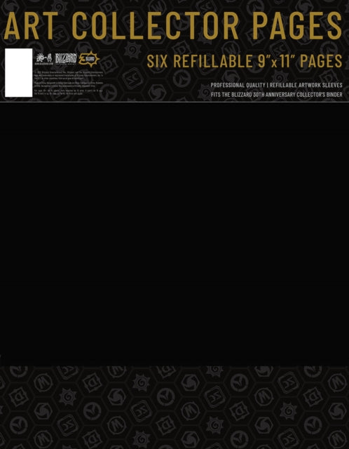 Book cover of: Blizzard 30th Anniversary Print Portfolio Refill Pack. By: Blizzard Blizzard Entertainment