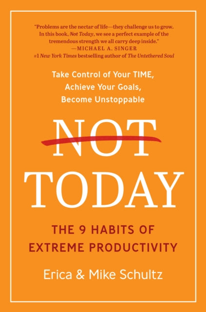 Book cover of: Not Today. By: Erica Schultz