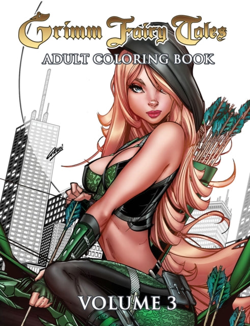 Book cover of: Grimm Fairy Tales Adult Coloring Book Volume 3. By: Zenescope Entertainment