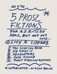 Book cover of: 5 Prose Fictions. By: Lucy Lippard