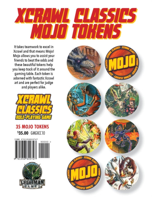 Book cover of: Xcrawl Mojo Tokens. By: Brendan Lasalle