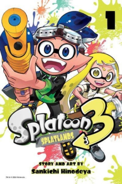Book cover of: Splatoon 3: Splatlands, Vol. 1. By: Sankichi Hinodeya