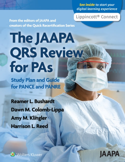 Book cover of: JAAPA QRS Review for PAs. By: Reamer Bushardt