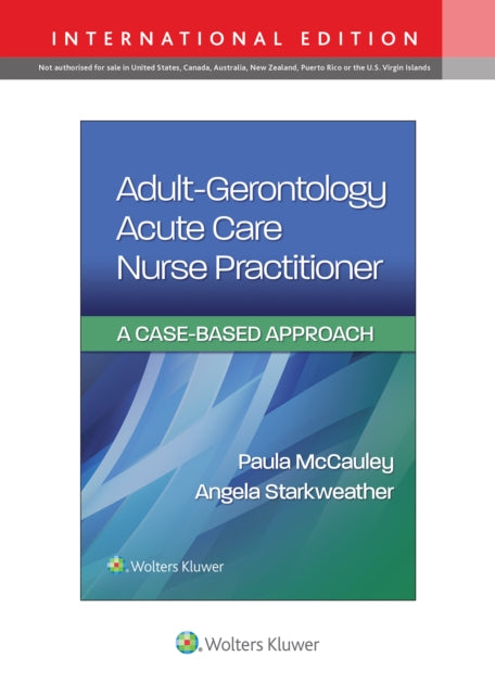 Book cover of: Adult-Gerontology Acute Care Nurse Practitioner. By: MCCAULEY