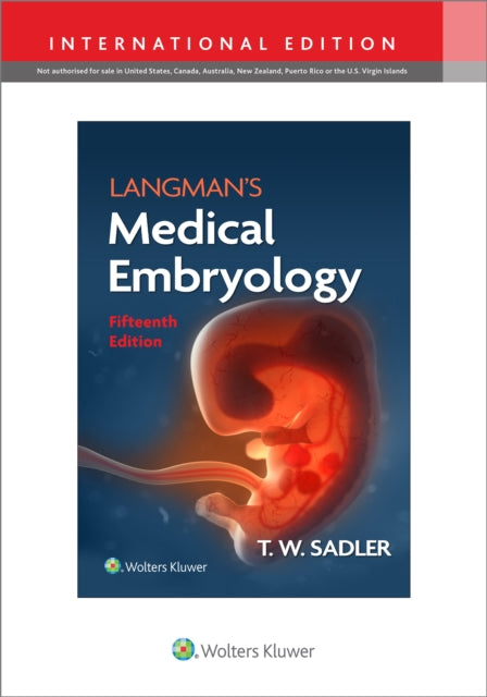 Book cover of: Langman's Medical Embryology. By: SADLER