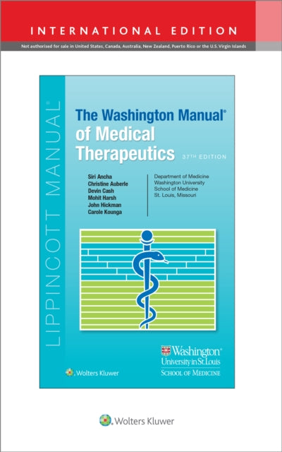 Book cover of: Washington Manual of Medical Therapeutics. By: ANCHA