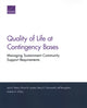 Book cover of: Quality of Life at Contingency Bases. By: John E. Peters