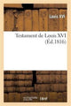Book cover of: Testament de Louis XVI