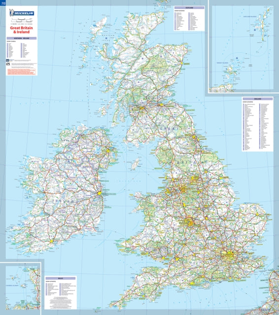 Book cover of: Great Britain & Ireland - Michelin rolled & tubed wall map Encapsulated
