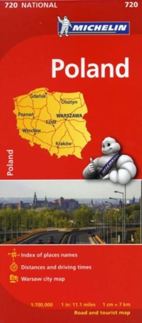 Book cover of: Poland - Michelin National Map 720