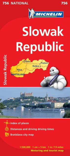 Book cover of: Slovak Republic - Michelin National Map 756