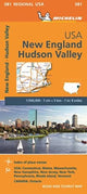 Book cover of: New England, Hudson Valley - Michelin Regional Map 581. By: Michelin
