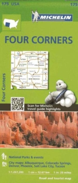 Book cover of: Southern Rockies - Zoom Map 175. By: Michelin